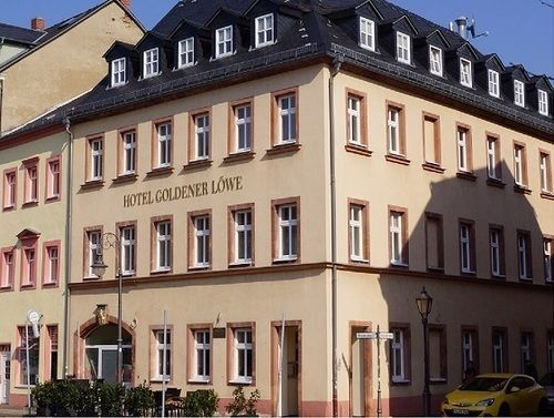 Hotel Goldener Loewe Waldheim Exterior foto